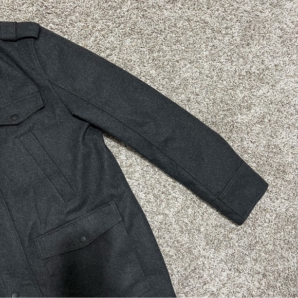 Men’s Guess Jacket Military Plaid Lined size XL Charcoal Gray like new 119RB221 - Picture 10 of 12